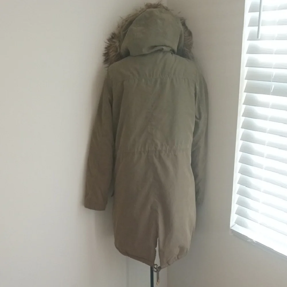 NWOT Brave Soul Olive Parka Coat - Picture 6 of 17